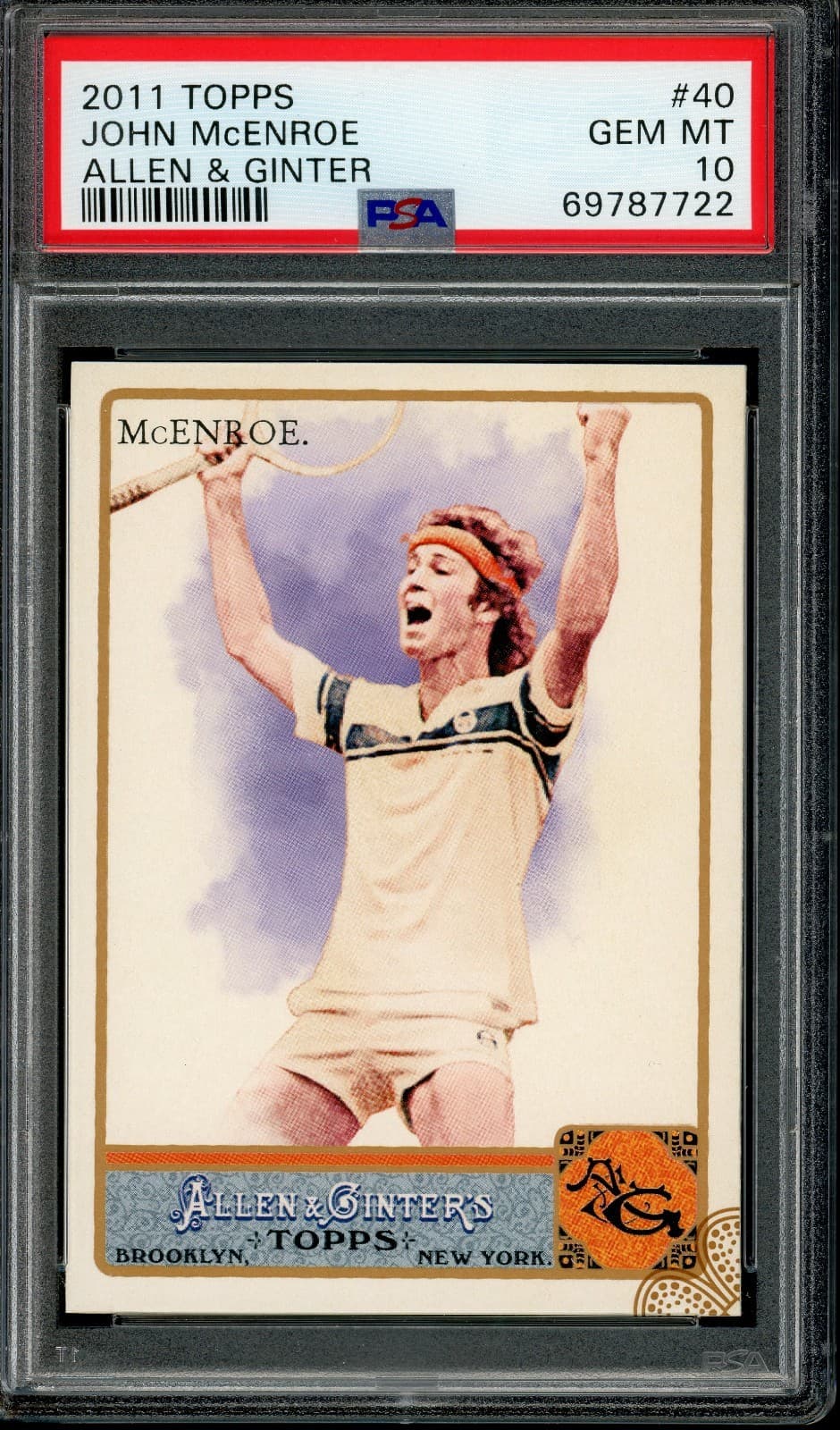 John McEnroe trading card