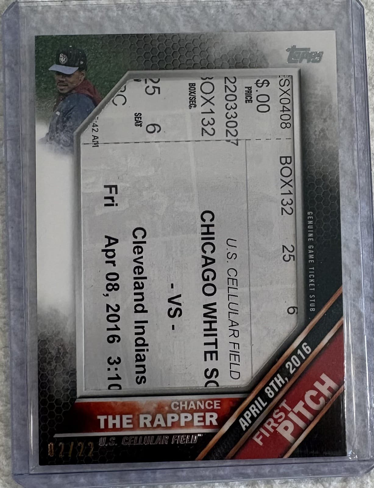 First Pitch Ticket 2016 Topps Update
