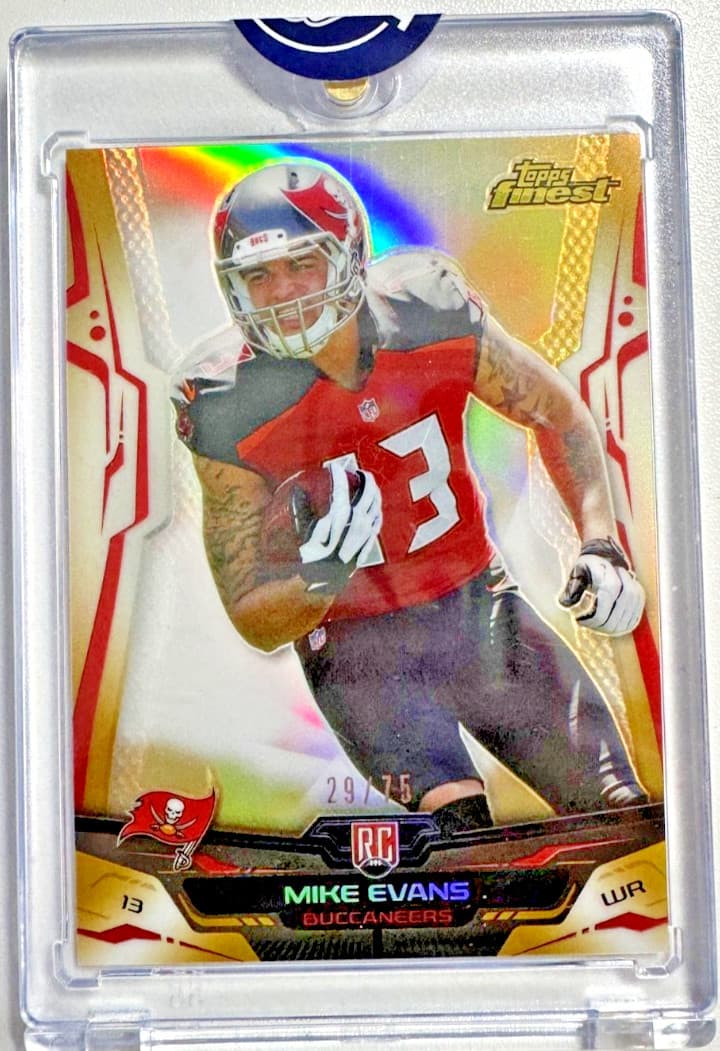 Mike Evans Gold 2014 Topps Finest 2014 Topps Finest gold-refractor