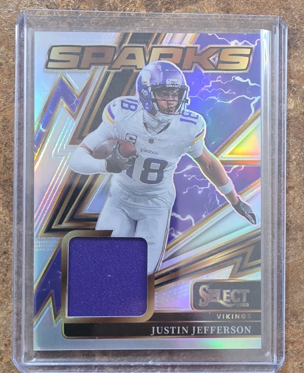 Justin Jefferson Sparks 2025 Panini Select 2025 Panini Select