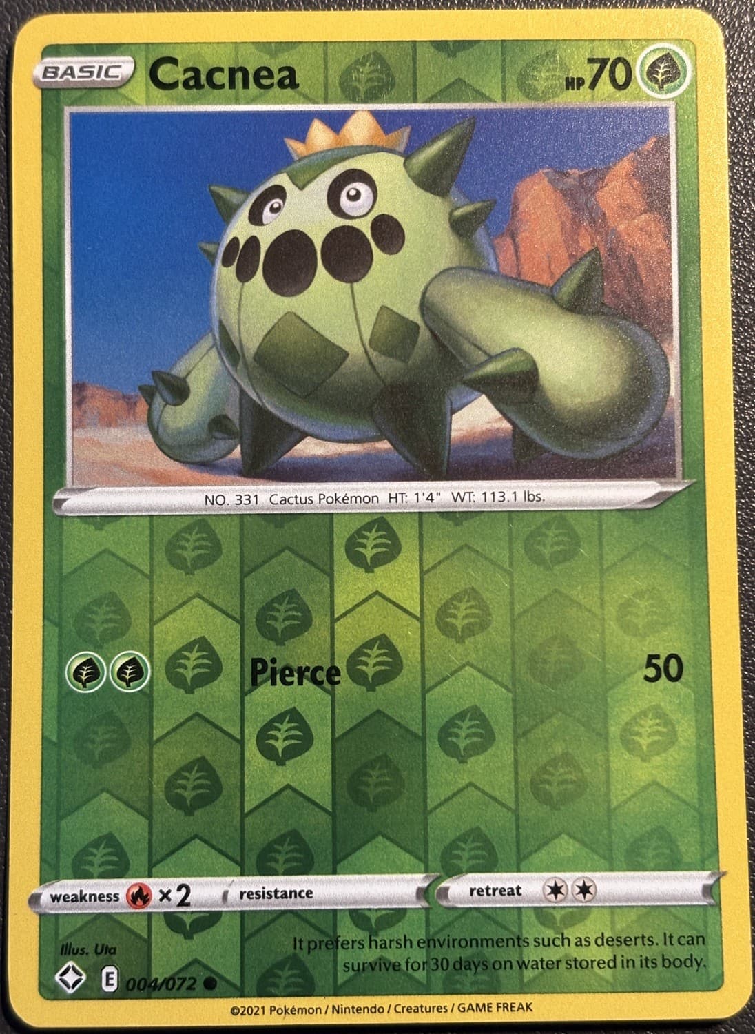 Cacnea trading card