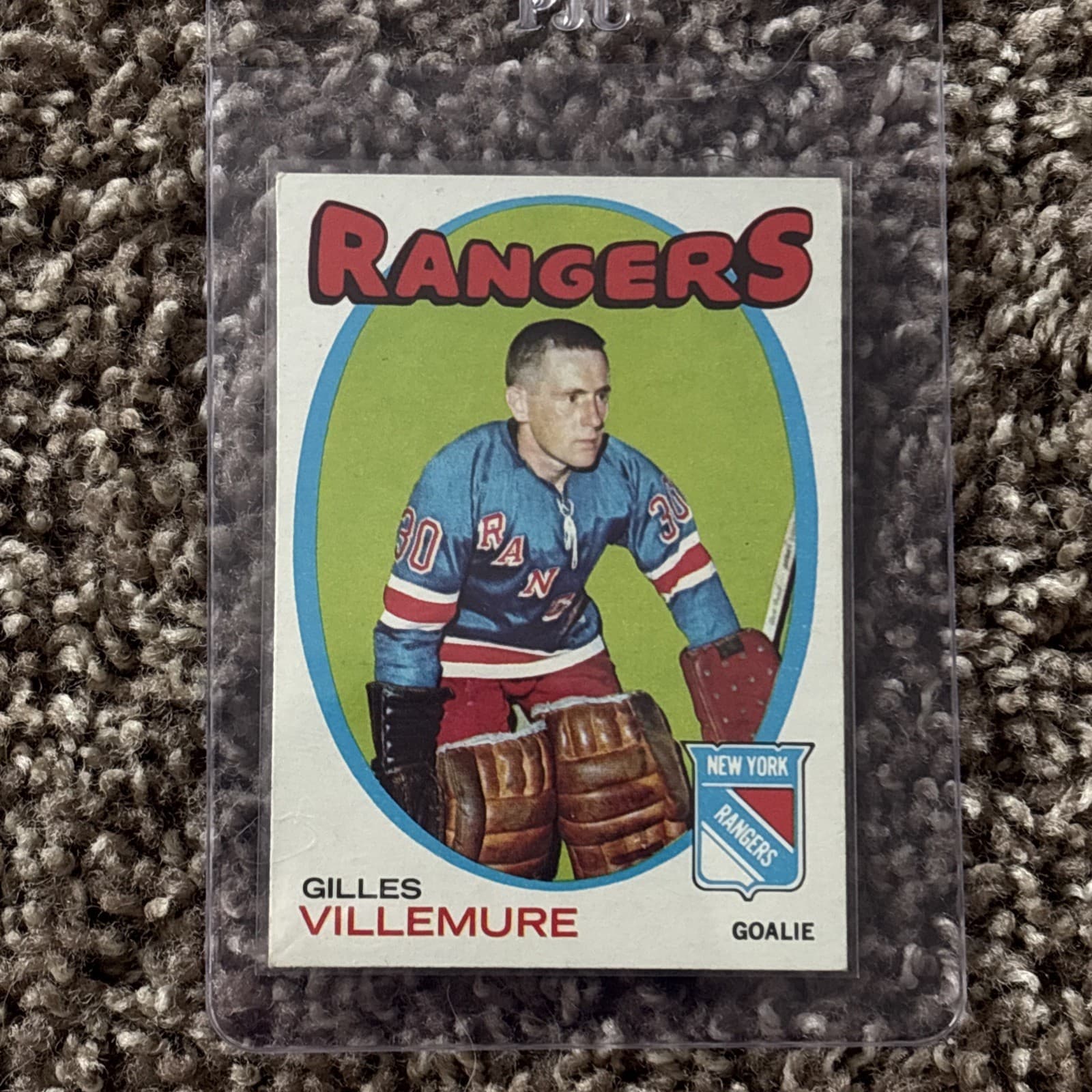Gilles Villemure trading card