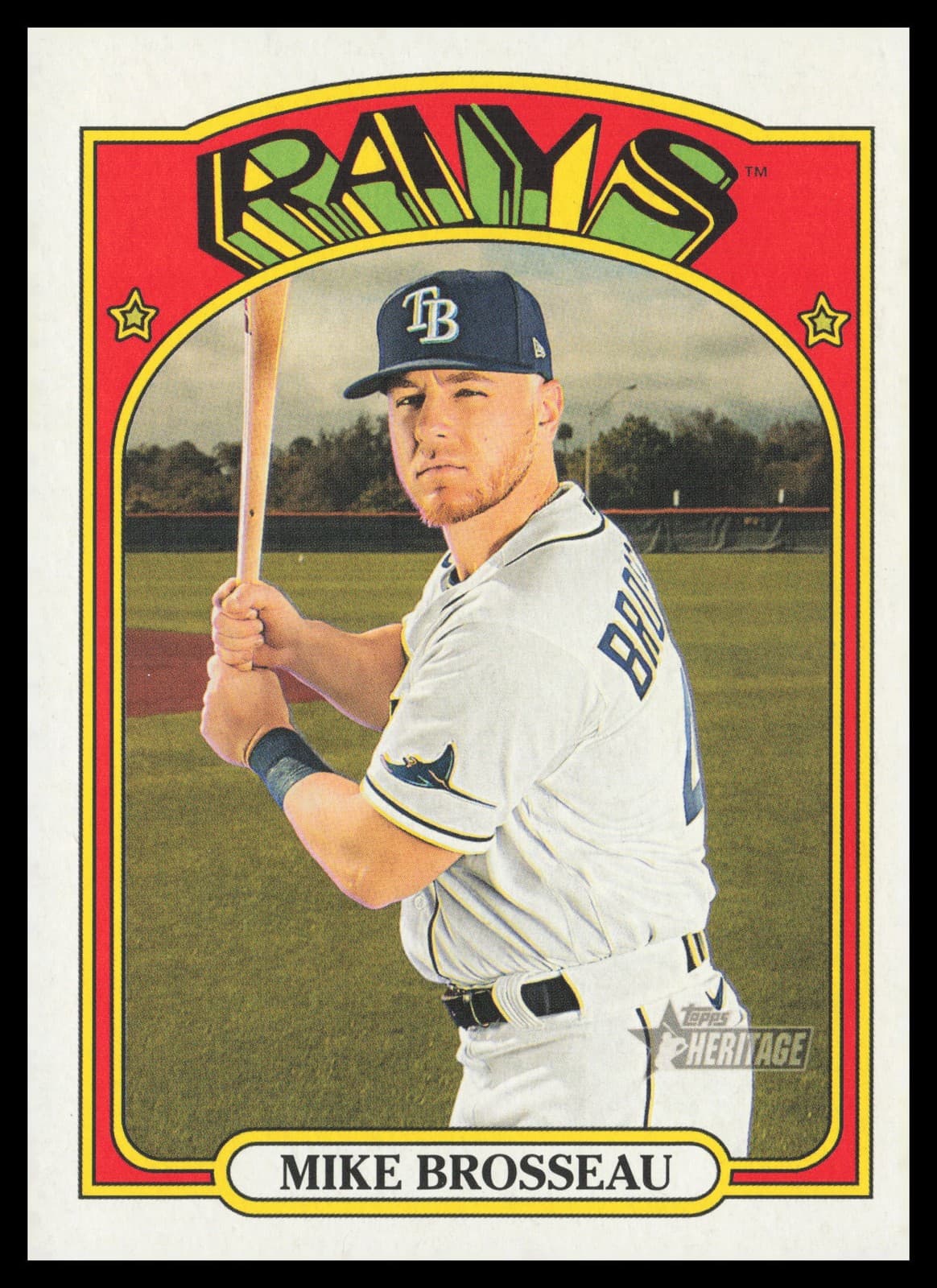 Mike Brosseau Tampa 2021 Topps Heritage 2021 Topps Heritage