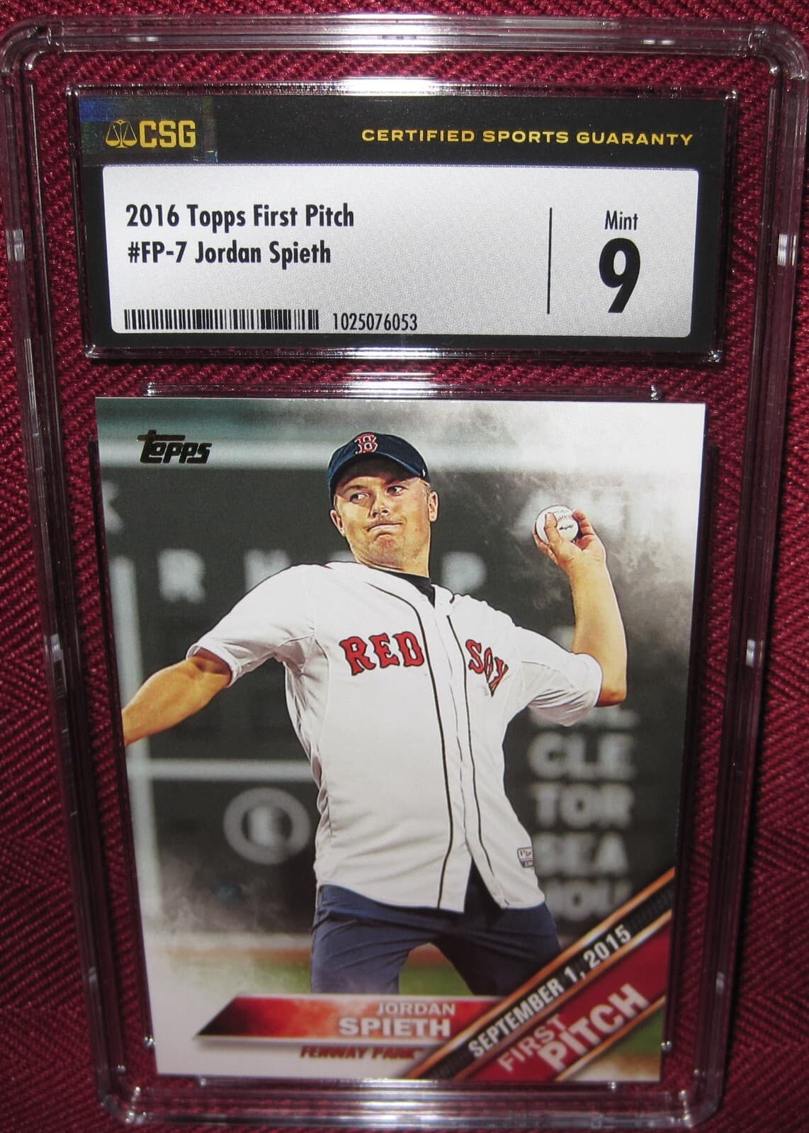 Jordan Spieth 2016 topps