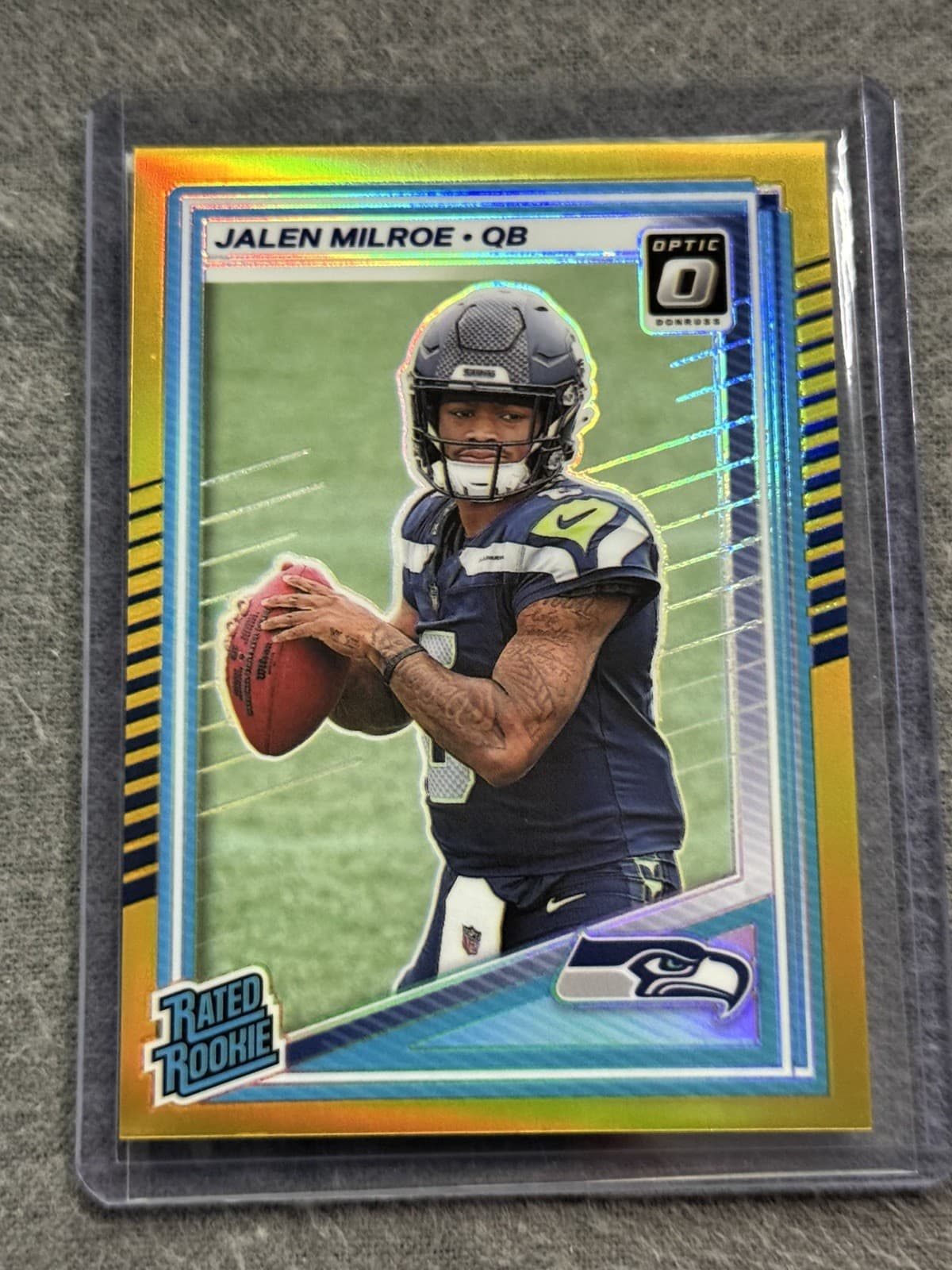 JALEN MILROE TRUE GOLD RATED / 2025 Donruss Optic