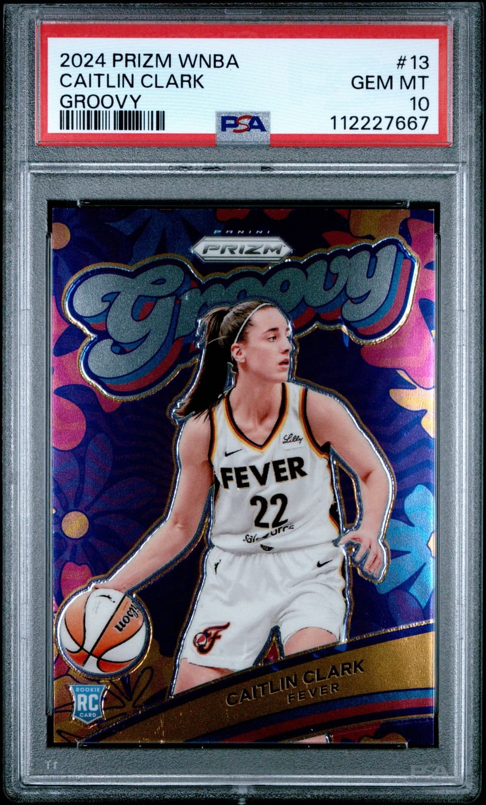 Caitlin Clark Groovy 2024 Panini Prizm