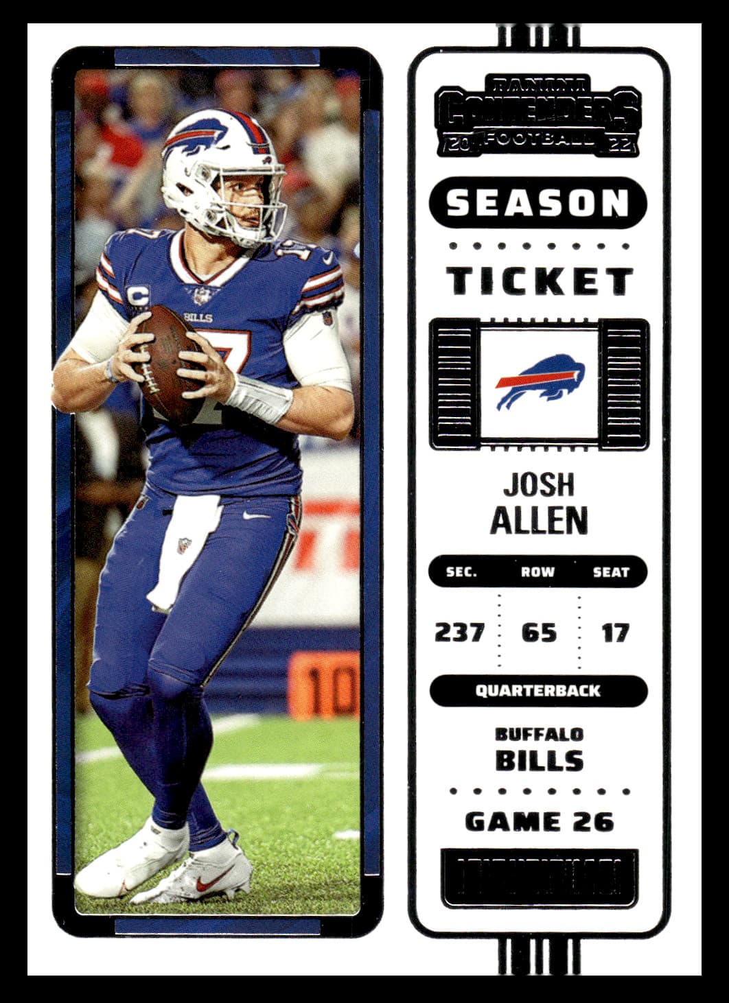 Josh Allen Buffalo 2022 Panini Contenders