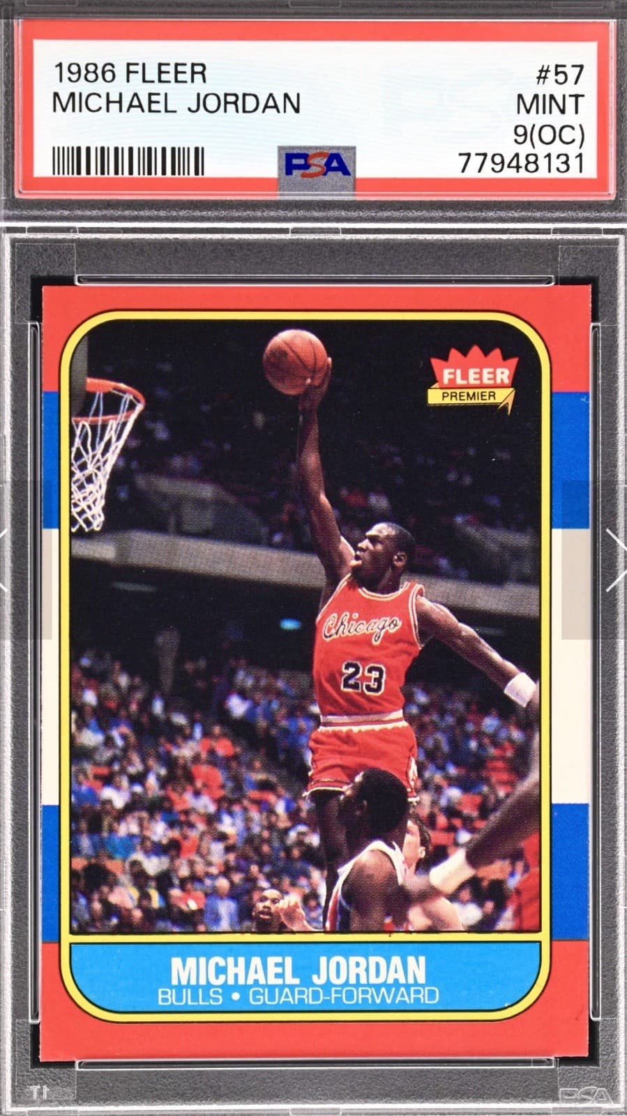 Michael Jordan Chicago 1986 Fleer