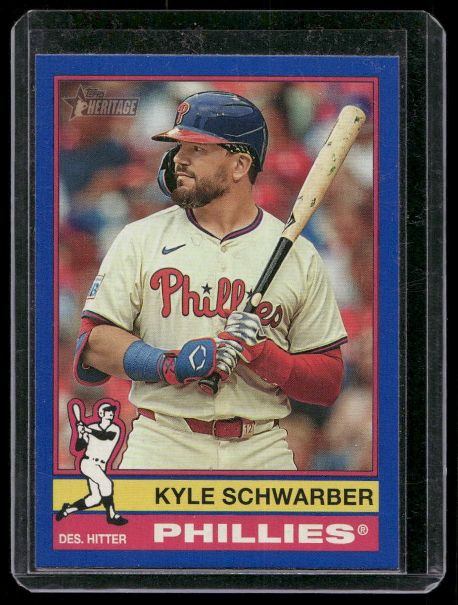 Kyle Schwarber Dark 2025 Topps Heritage 2025 Topps Heritage