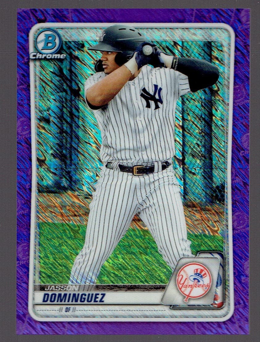 Jasson Dominguez Purple 2020 Bowman Chrome