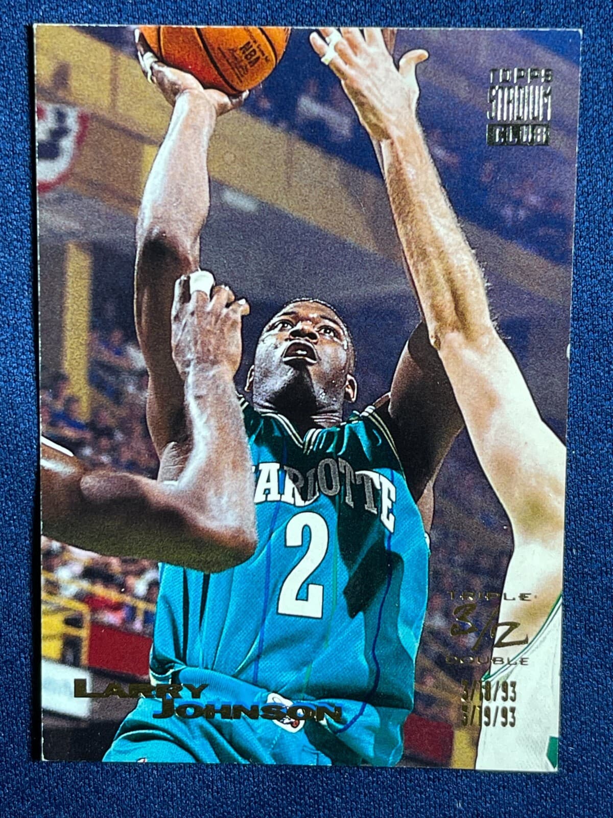 -94 LARRY JOHNSON (CHARLOTTE H 1993 Topps Stadium Club 1993 Topps Stadium Club