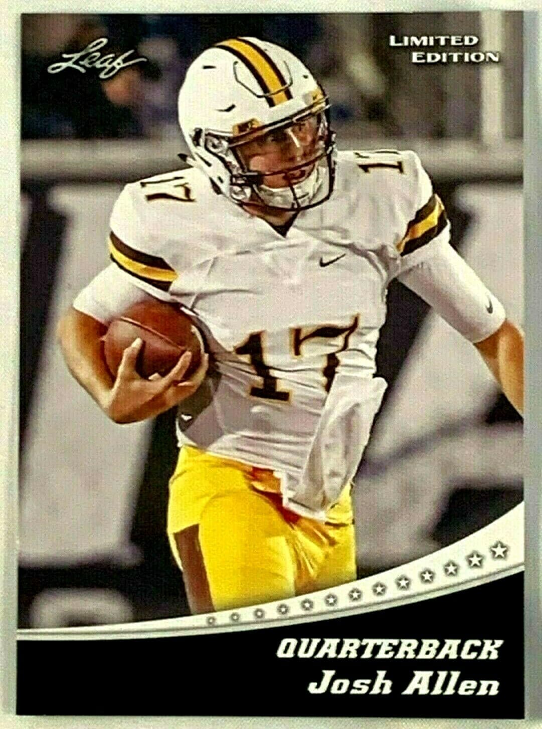 " " JOSH ALLEN DRAFT "LIMITED 2018 Leaf 2018 Leaf