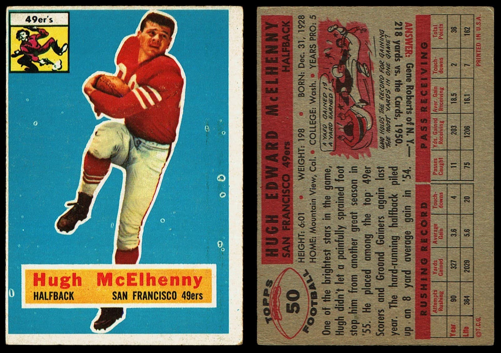 Hugh Mc 1956 Topps