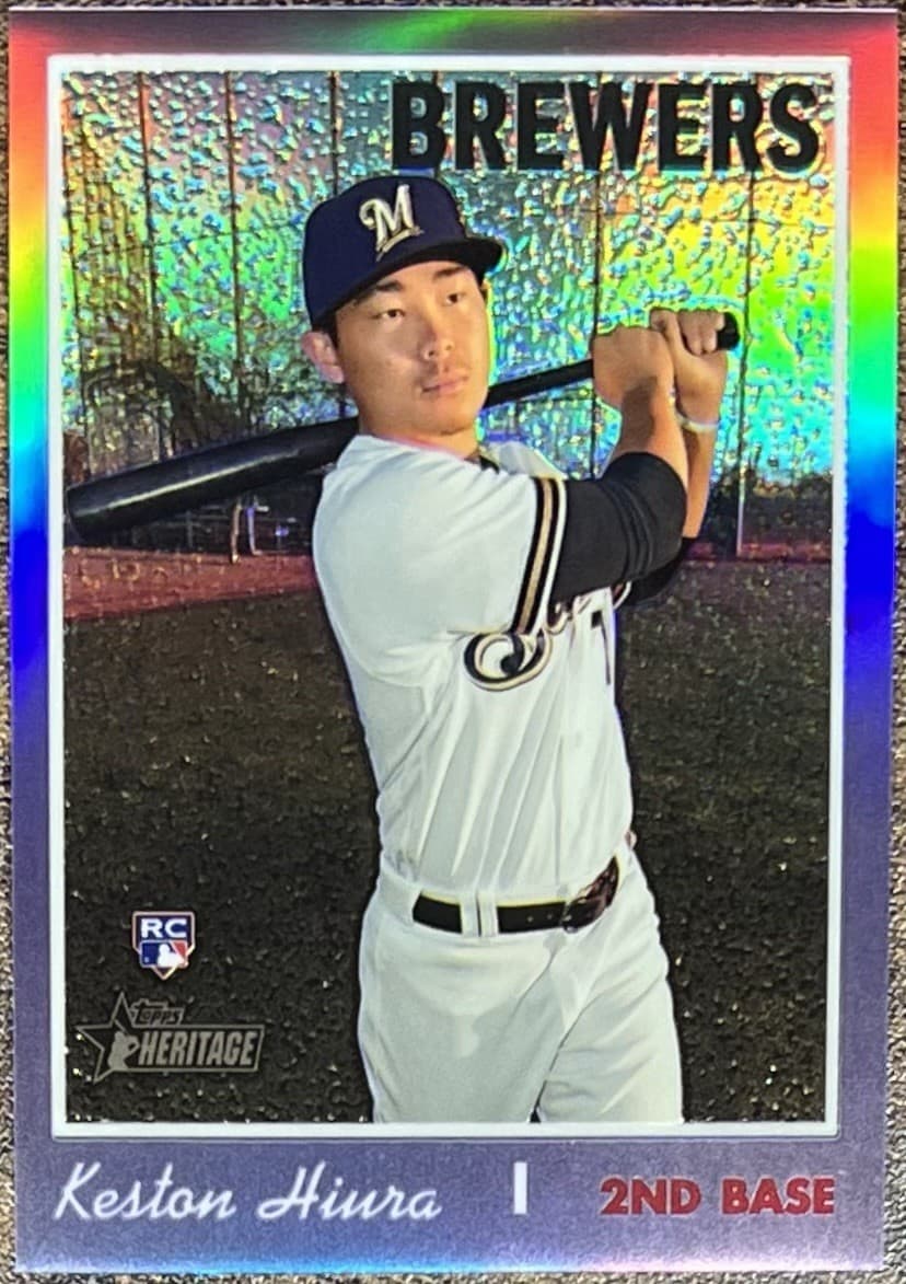 Keston Hiura High 2019 Topps Heritage 2019 Topps Heritage