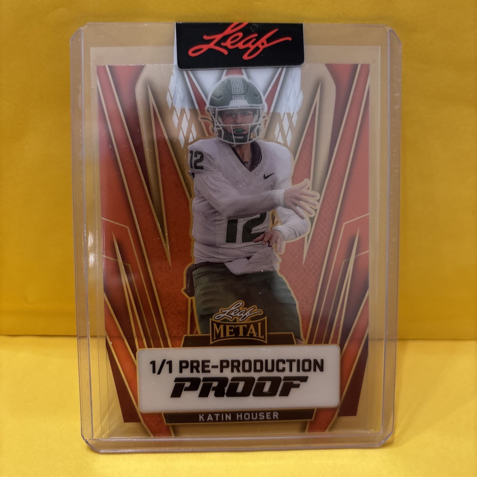 Metal Football Proof 2024 Leaf 2024 Leaf