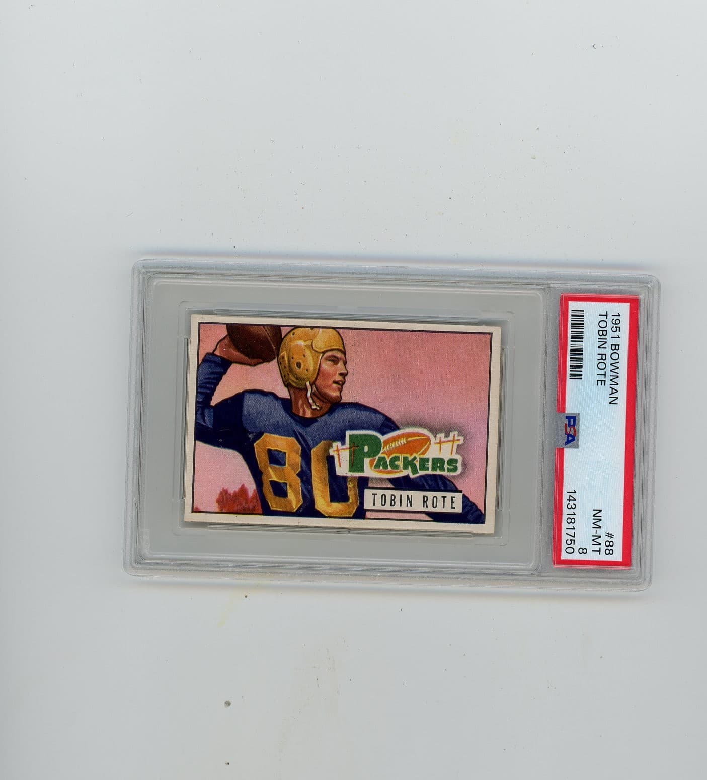Eddie Robinson trading card