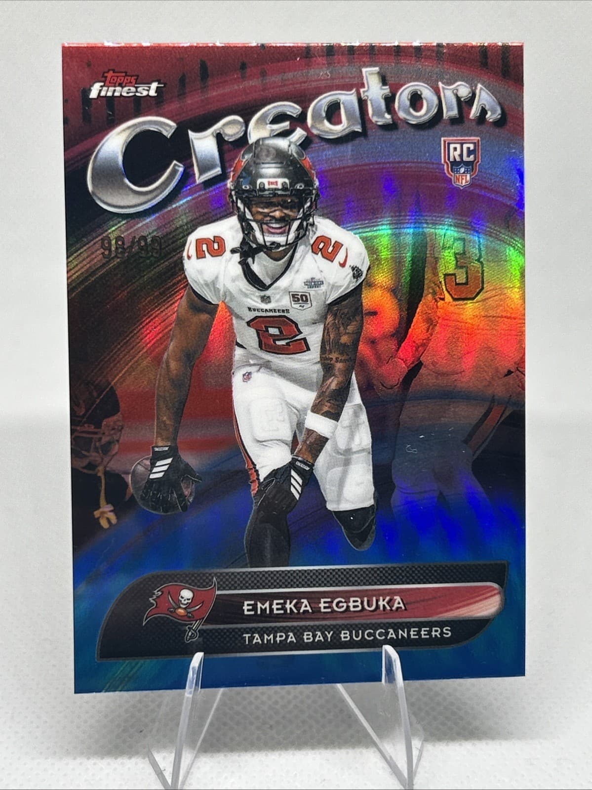 football emeka egbuka creators 2025 Topps Finest 2025 Topps Finest