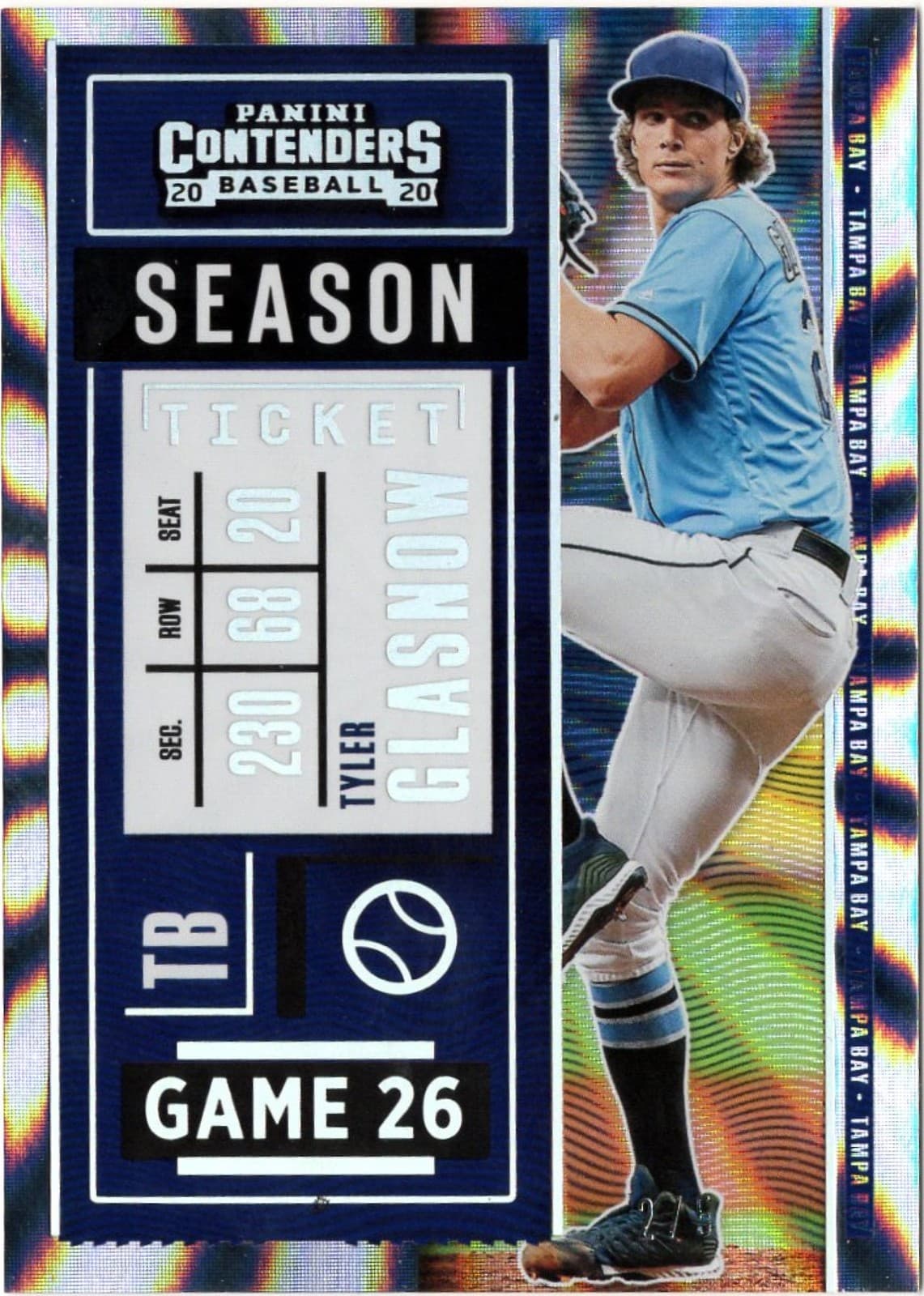 Baseball Tyler Glasnow 2020 Panini Contenders 2020 Panini Contenders
