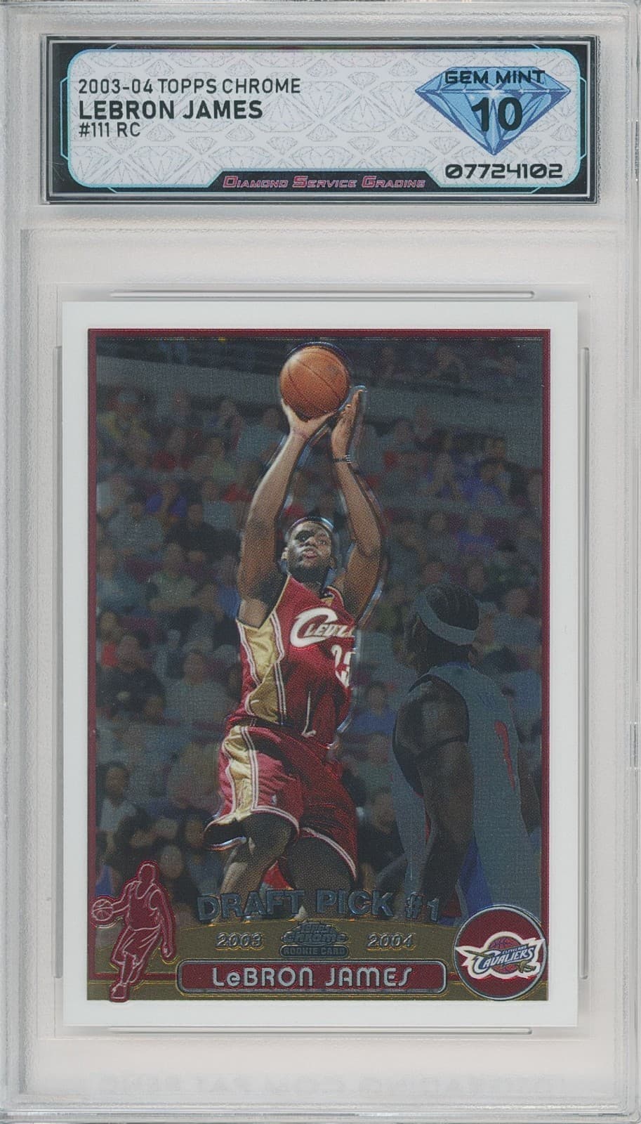 -04 LEBRON JAMES 💎 DSG 10 2003 Topps Chrome 2003 Topps Chrome