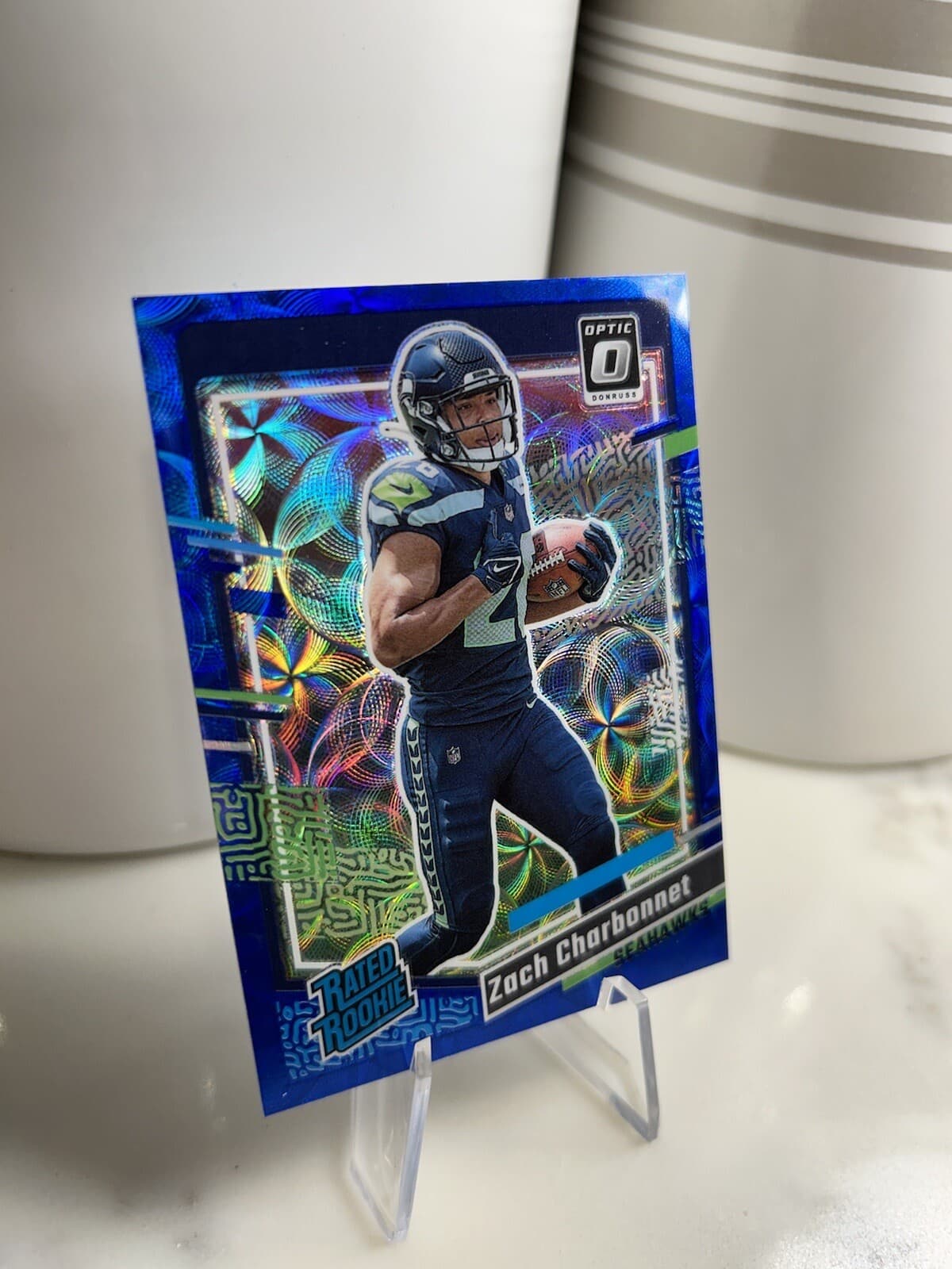 FOOTBALL ZACH CHARBONNET BLUE 2023 Donruss