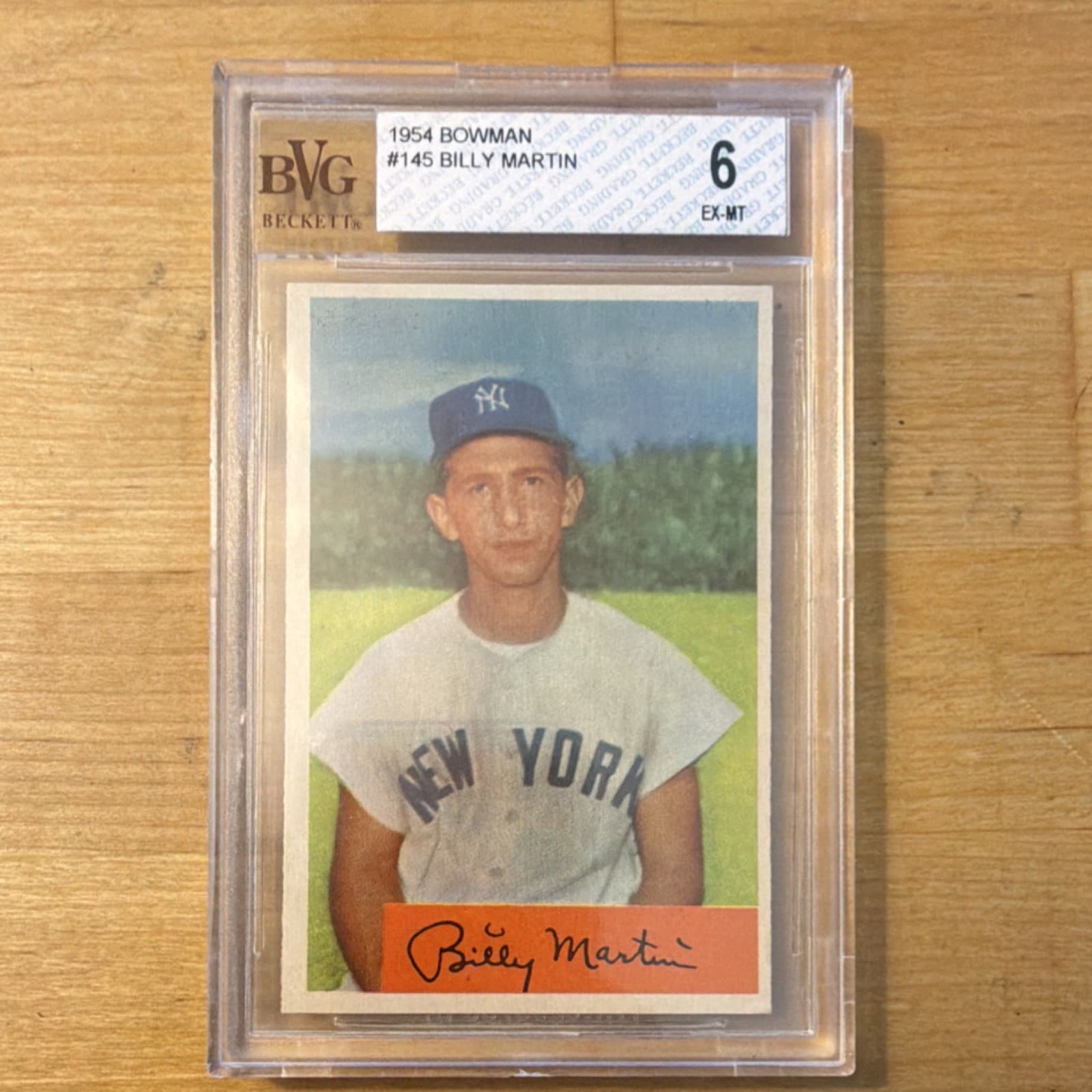 Billy Martin trading card