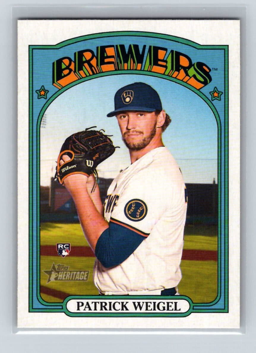 Patrick Weigel Milwaukee 2021 Topps Heritage 2021 Topps Heritage