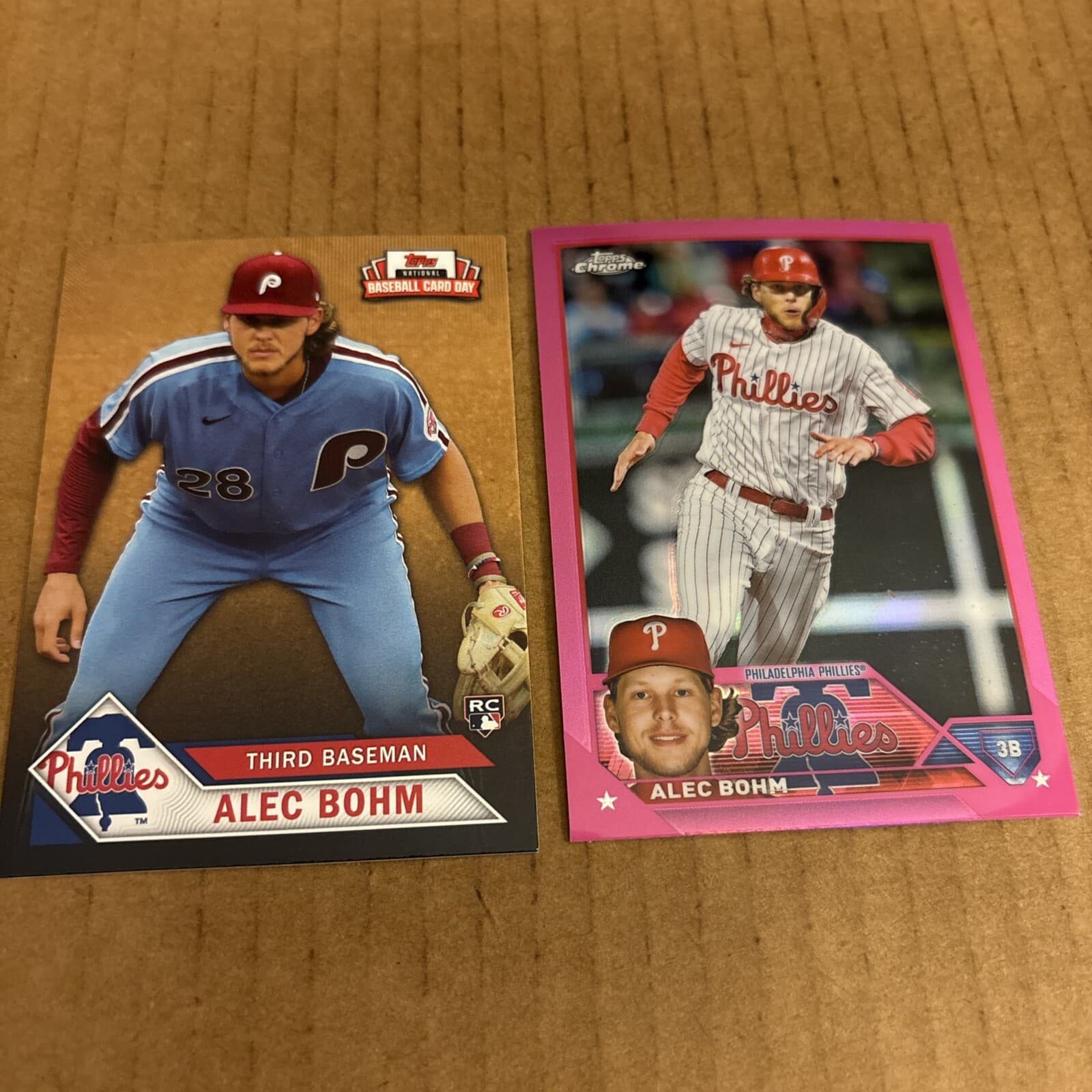 ALEC BOHM Day & PINK (e1) 2021 Topps 2021 Topps pink-refractor