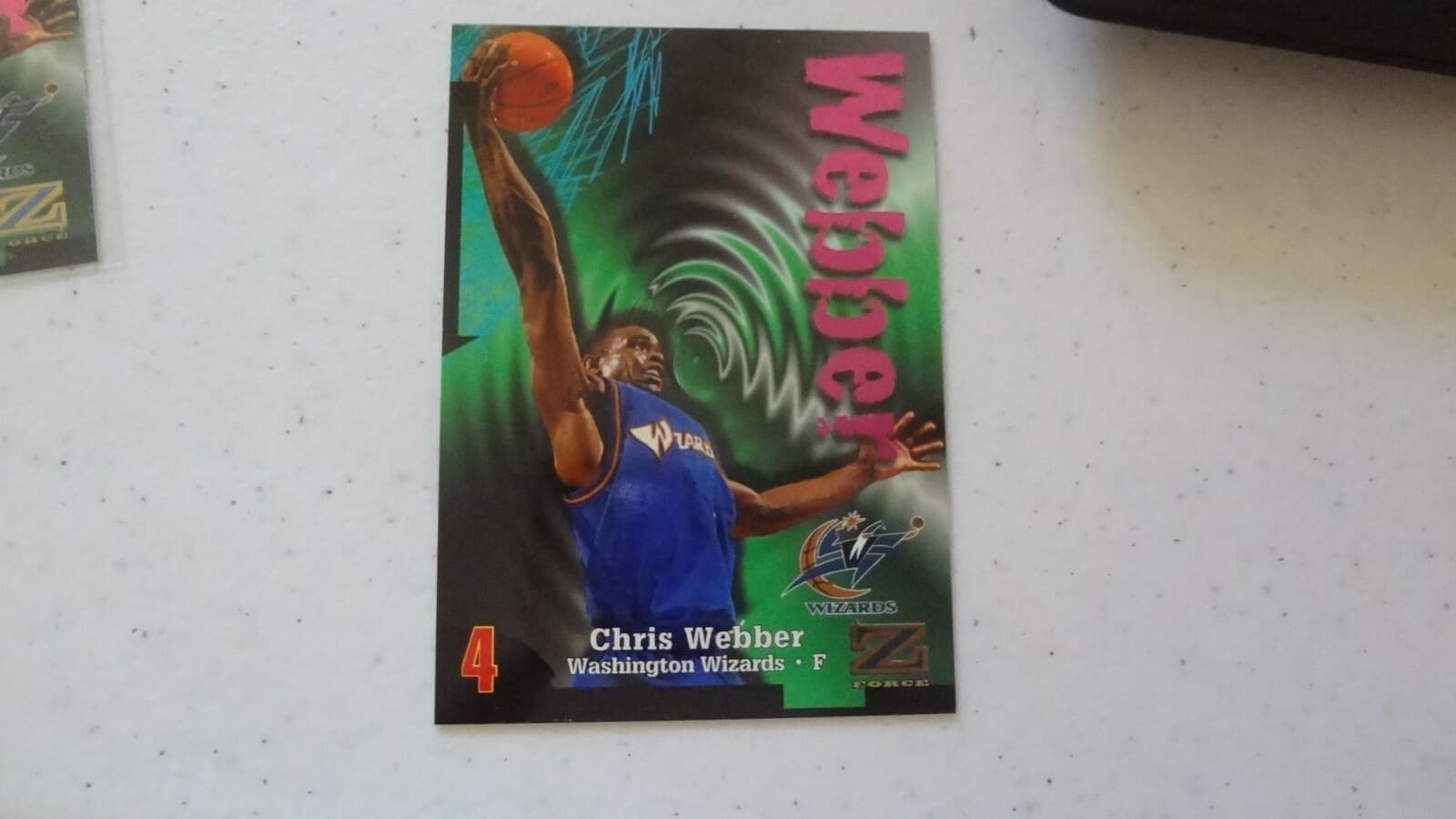 Z FORCE CHRIS WEBBER BASKETBAL 1998 Skybox 1998 Skybox