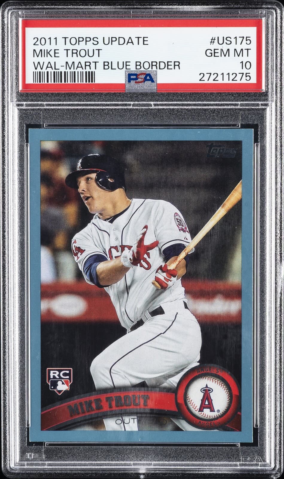 WAL-MART BLUE BORDER MIKE TROU 2011 Topps Update 2011 Topps Update
