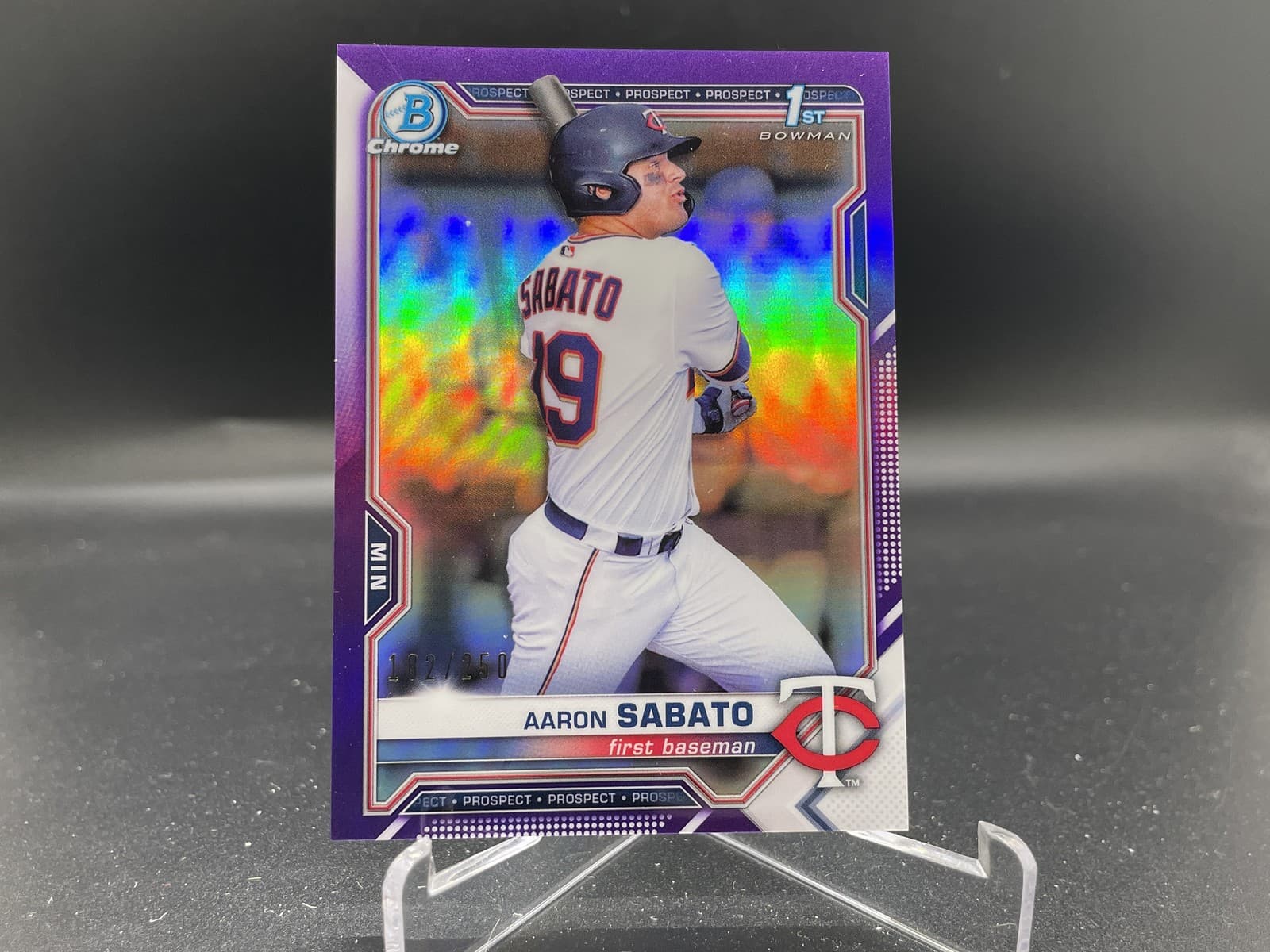 Aaron Sabato Purple 2021 Bowman Chrome 2021 Bowman Chrome
