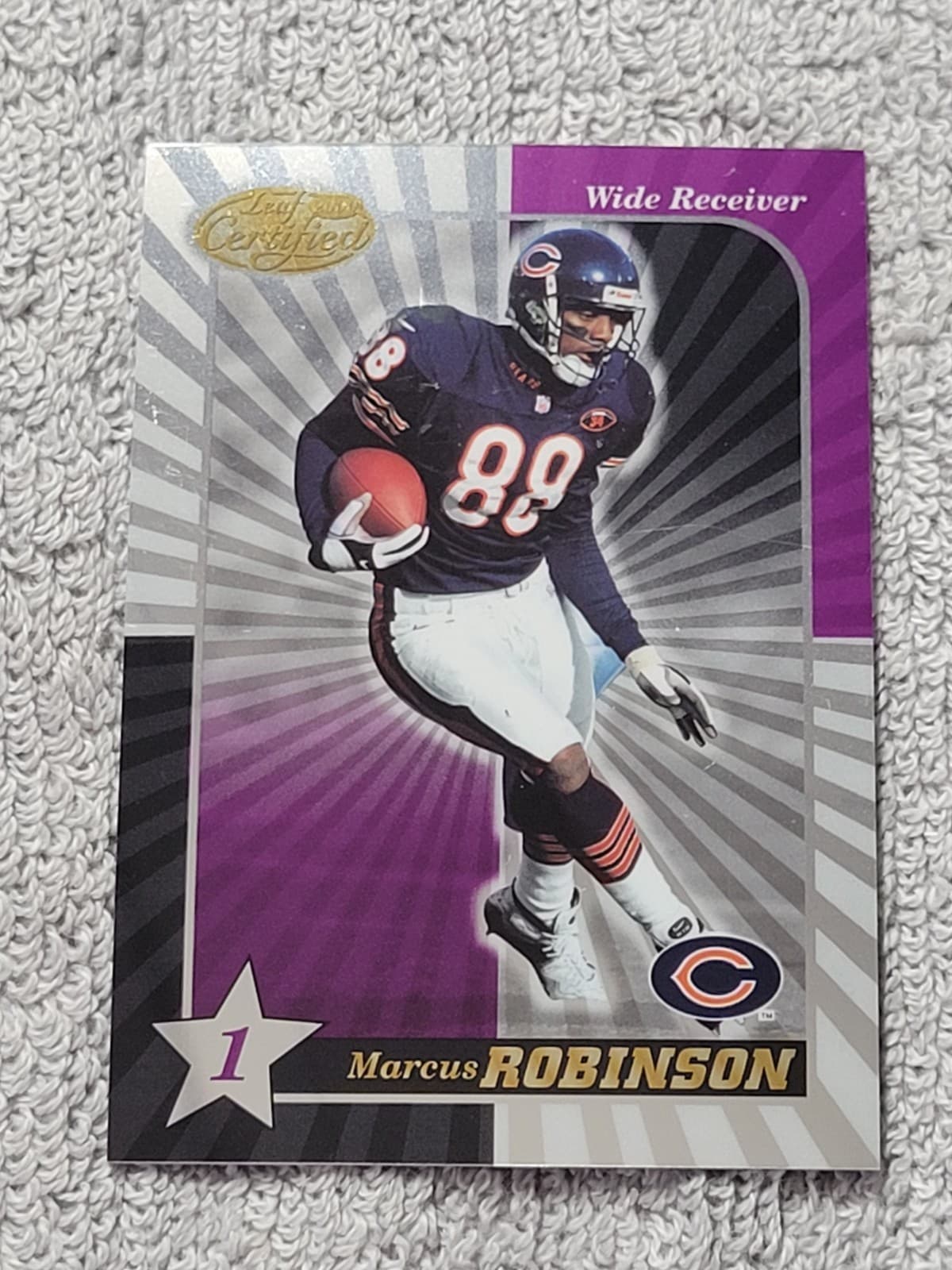Certified Football Marcus 2000 Leaf 2000 Leaf