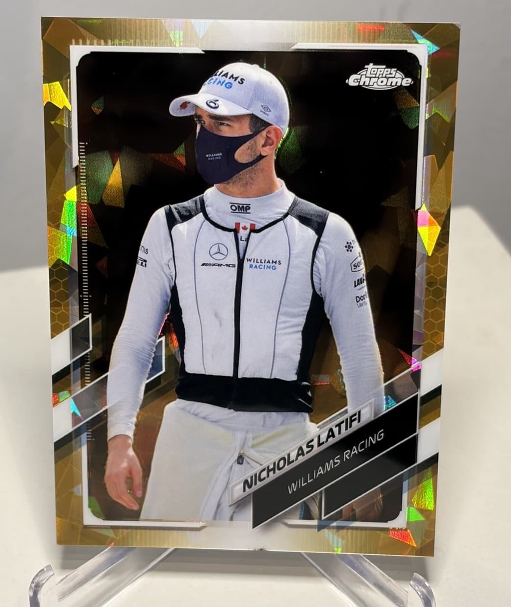 Nicholas Latifi Gold 2021 Topps Chrome 2021 Topps Chrome