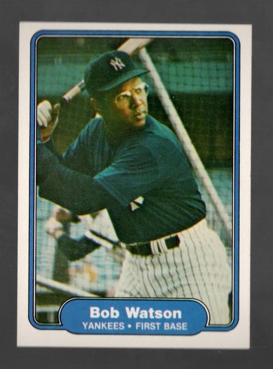 Bob Watson New 1982 Fleer 1982 Fleer