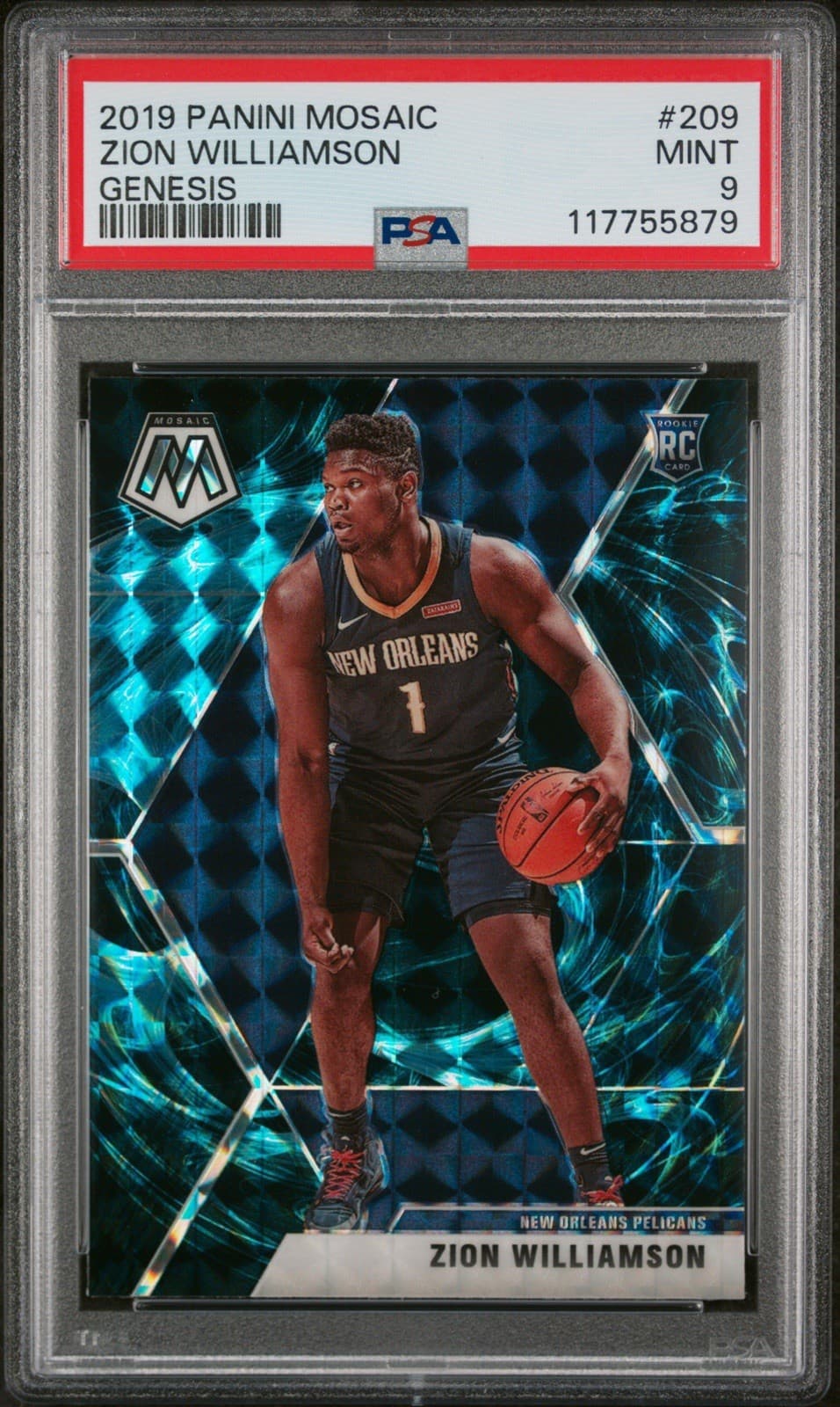 Zion Williamson Genesis 2019 Panini Mosaic 2019 Panini Mosaic