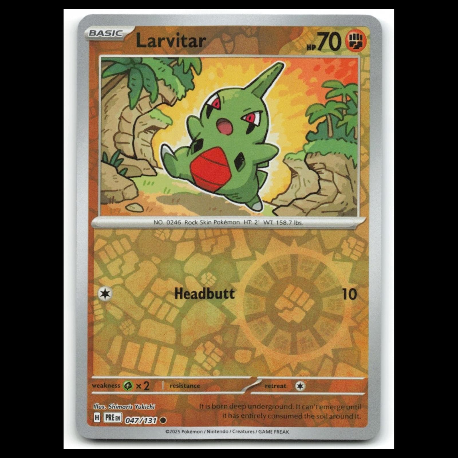 Larvitar Scarlet 2025 Unknown 2025 Unknown