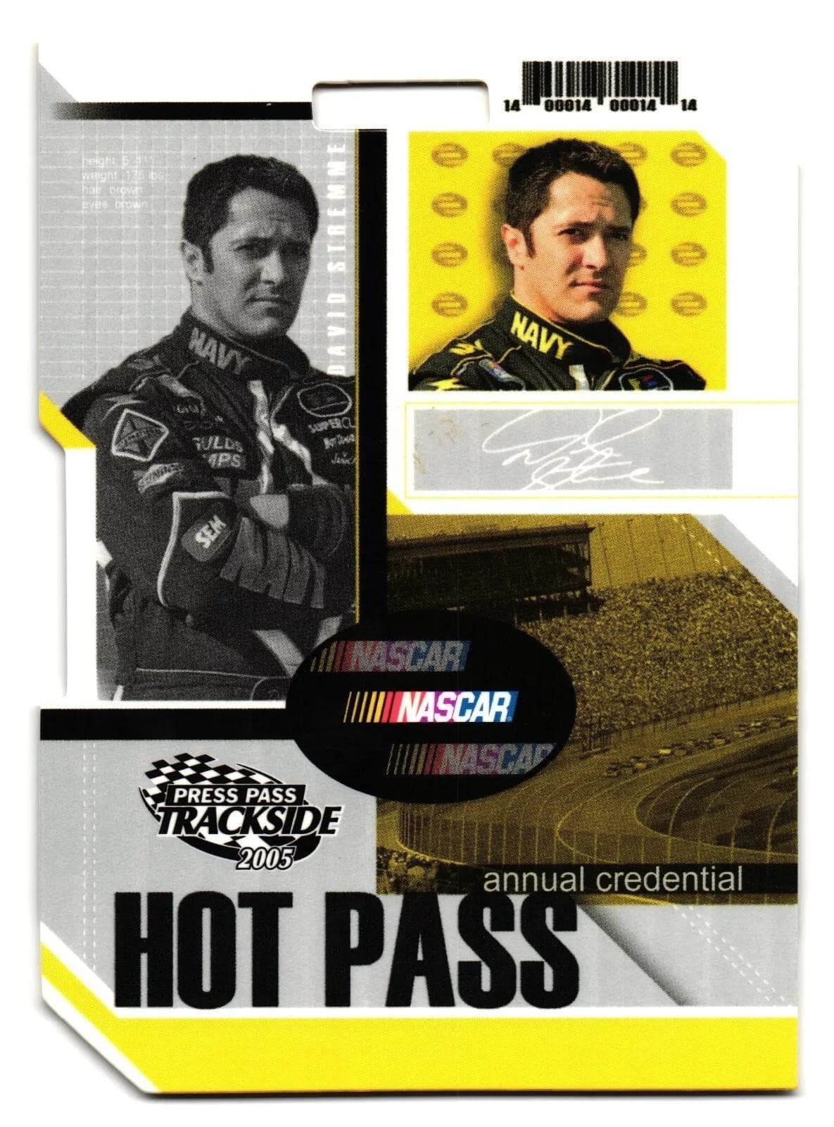 Trackside Hot Pass 2005 Press Pass