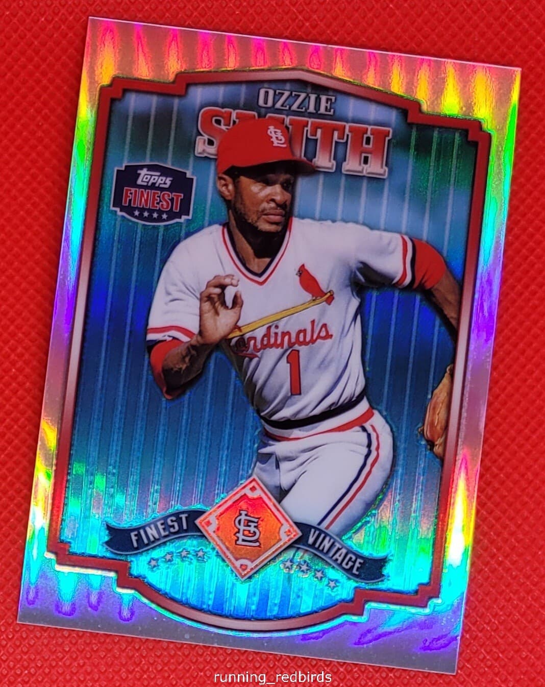 Vintage Ozzie Smith 2014 Topps Finest 2014 Topps Finest refractor