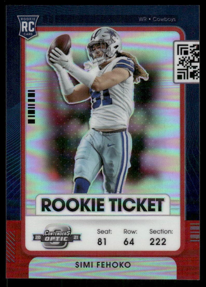 Optic Simi Fehoko 2021 Panini Contenders 2021 Panini Contenders red