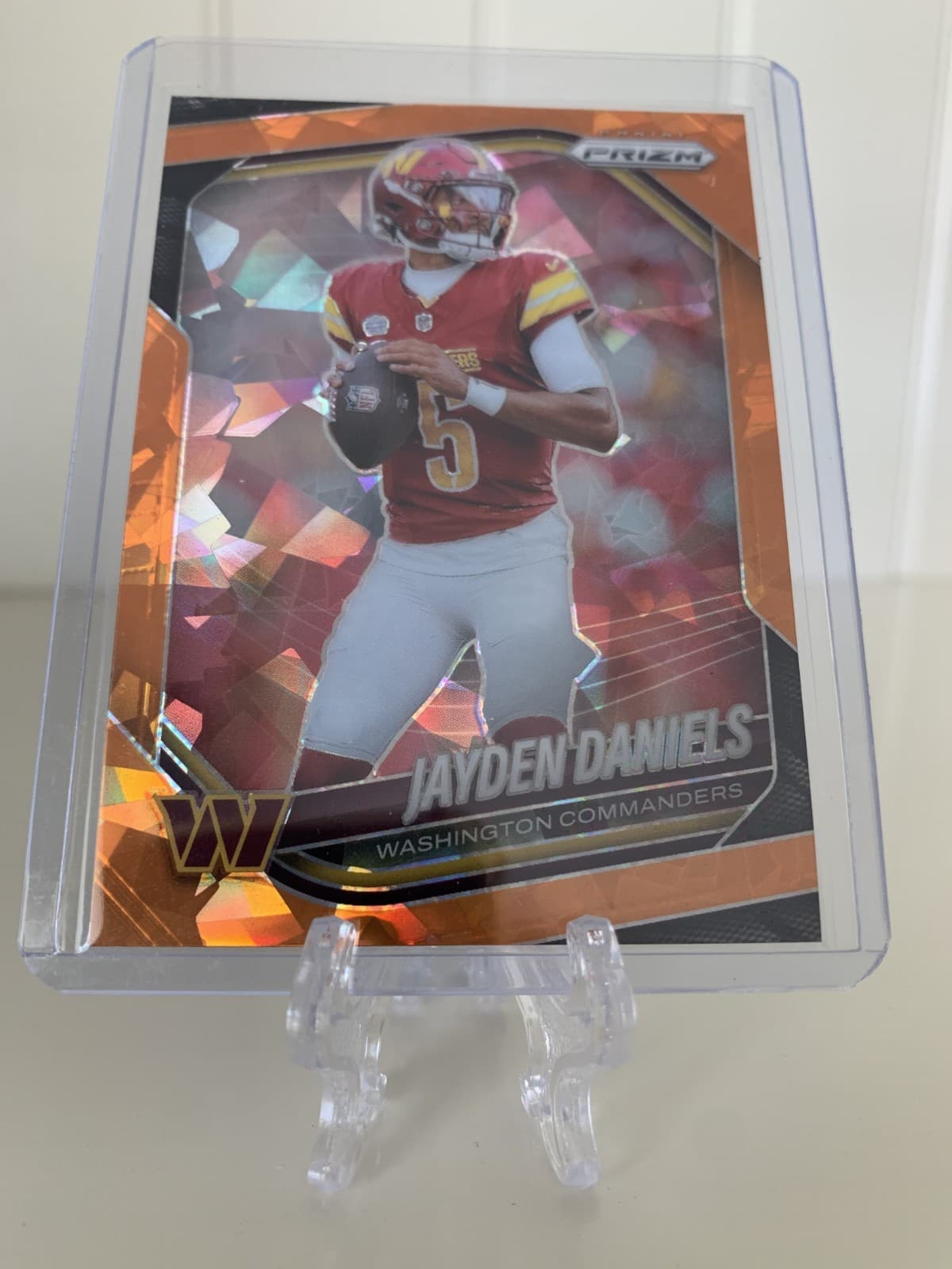 Jayden Daniels Orange 2025 Panini Prizm 2025 Panini Prizm