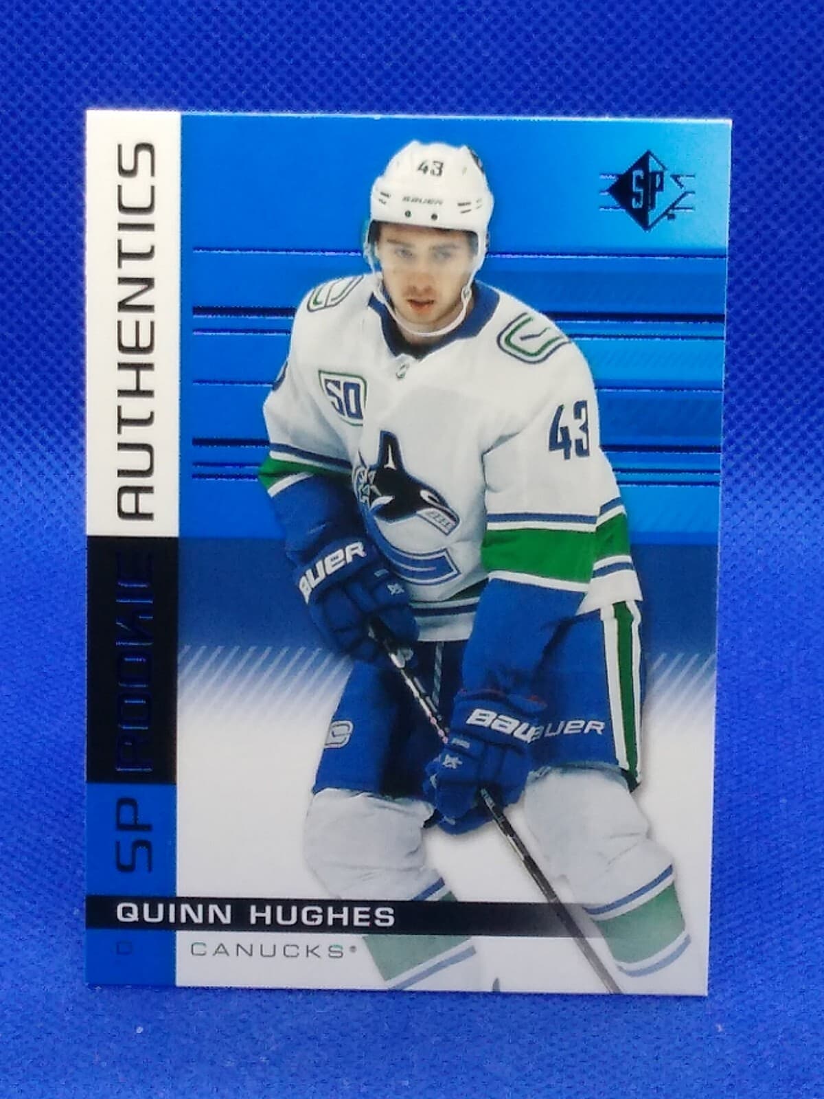 Authentics Quinn Hughes 2019 Upper Deck SP 2019 Upper Deck SP