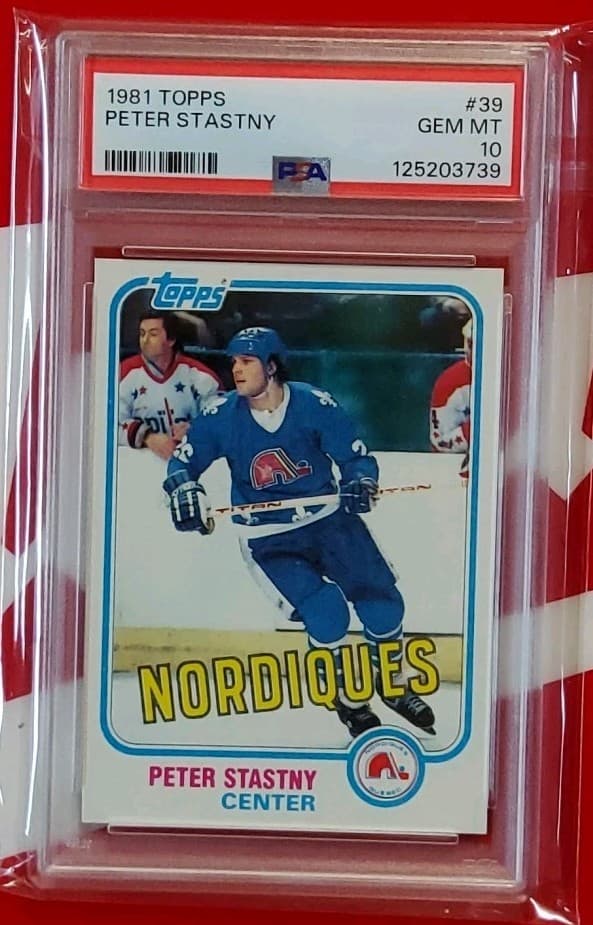 Peter Stastny trading card