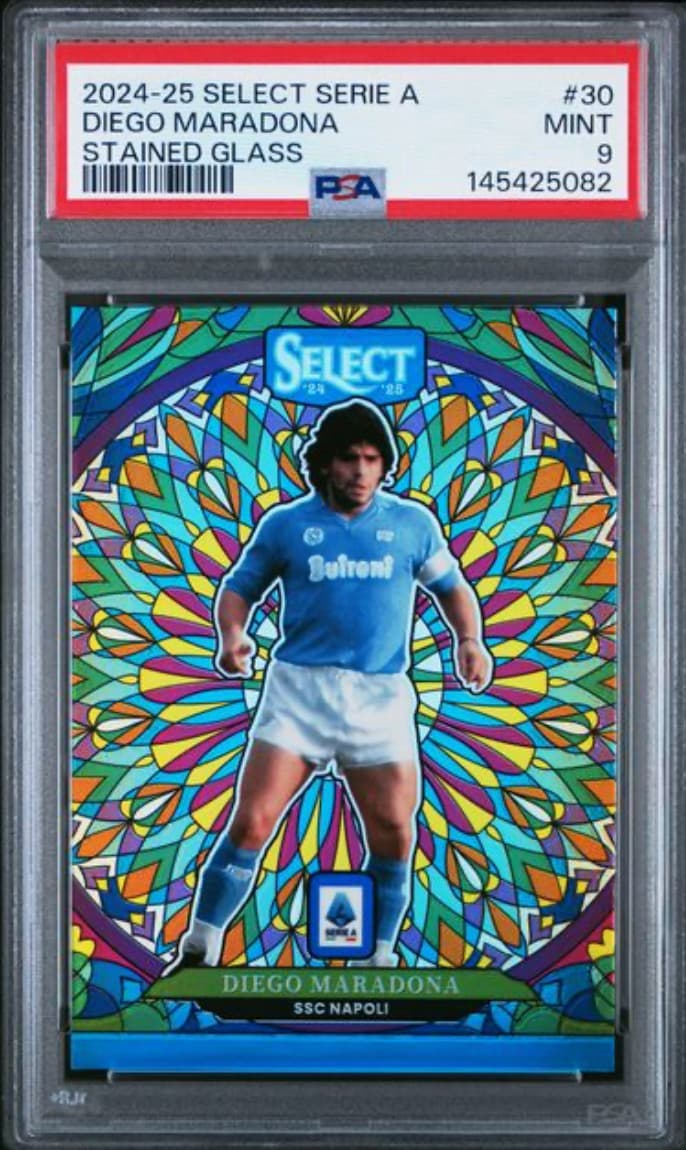 Diego Maradona trading card