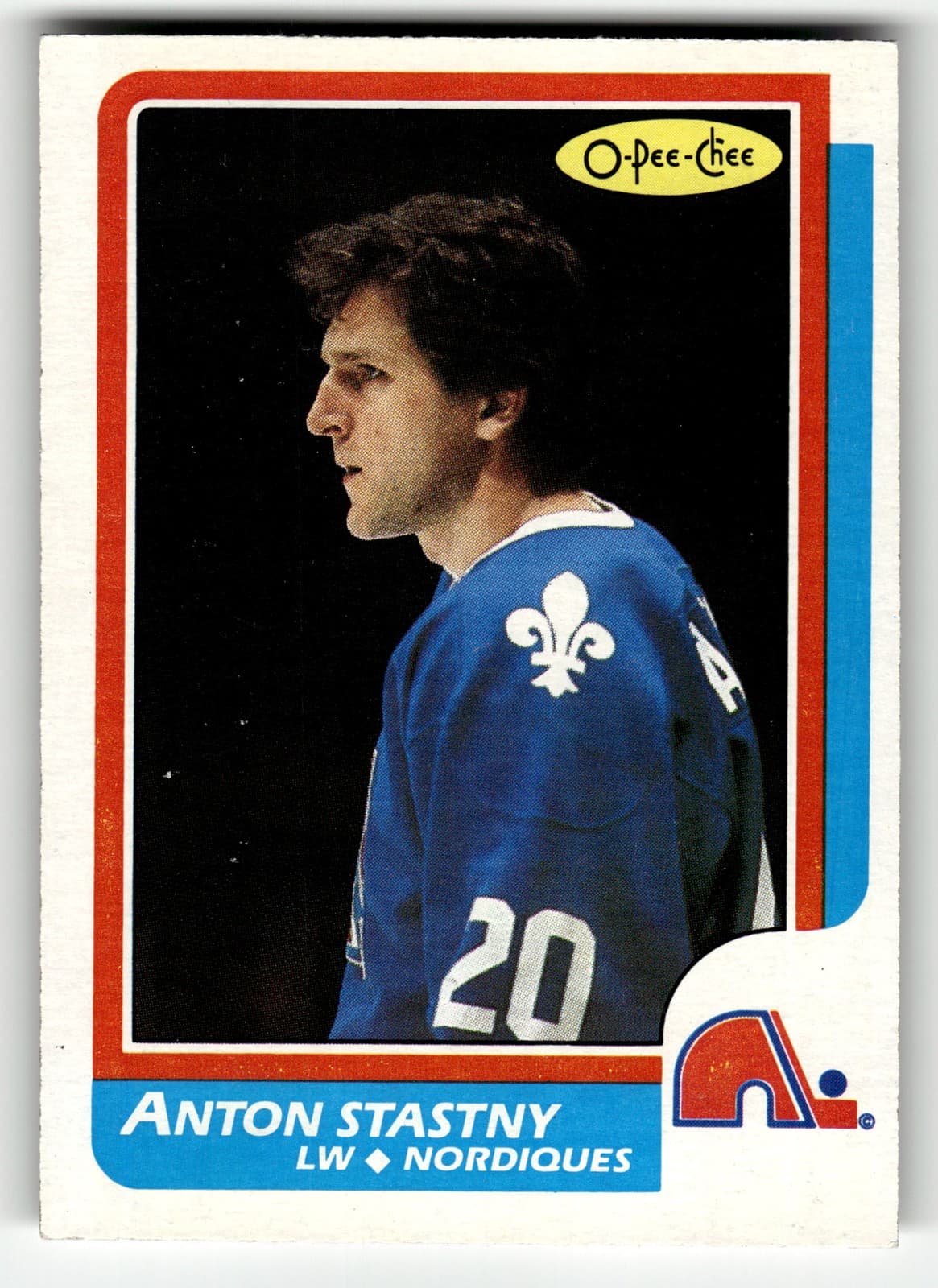 Anton Stastny trading card