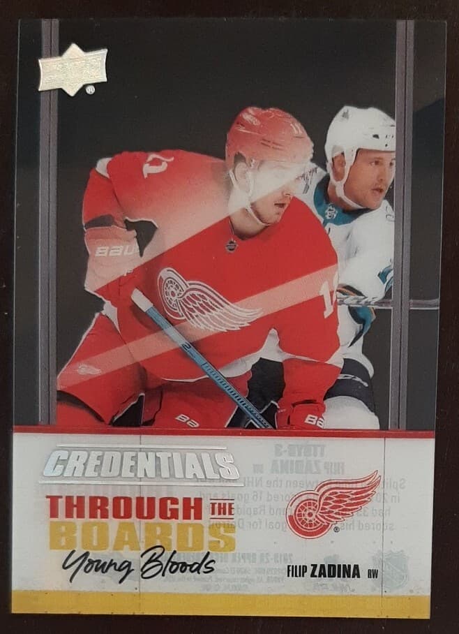 Credentials Filip Zadina 2019 Upper Deck