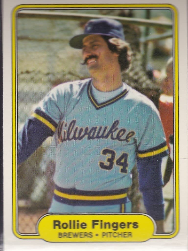 BASEBALL ROLLIE FINGERS BREWER 1982 Fleer 1982 Fleer