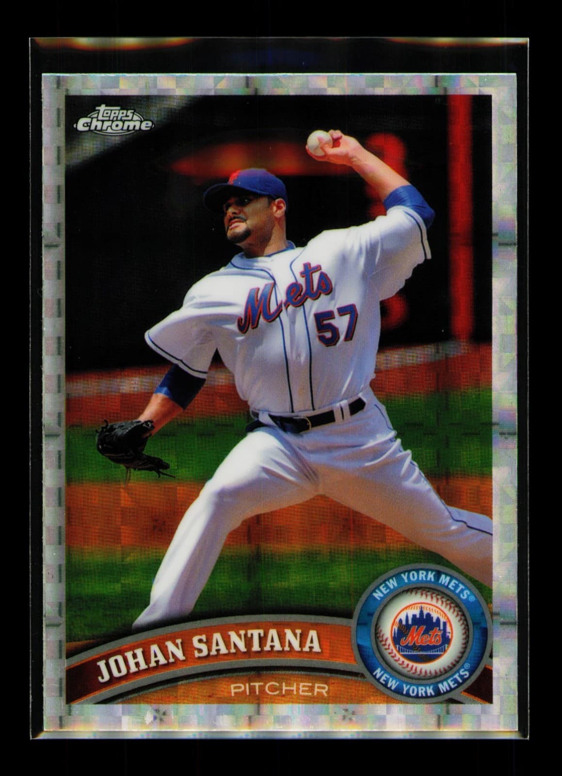 Xfractor Johan Santana 2011 Topps Chrome