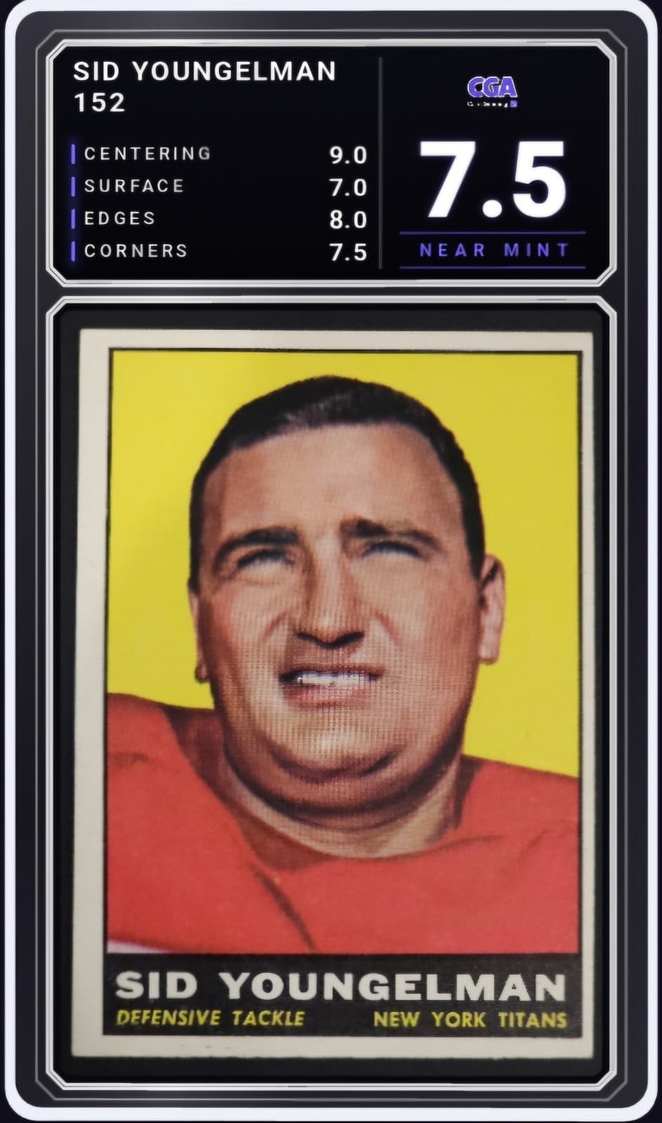 Football Sid Youngelman 1961 Topps