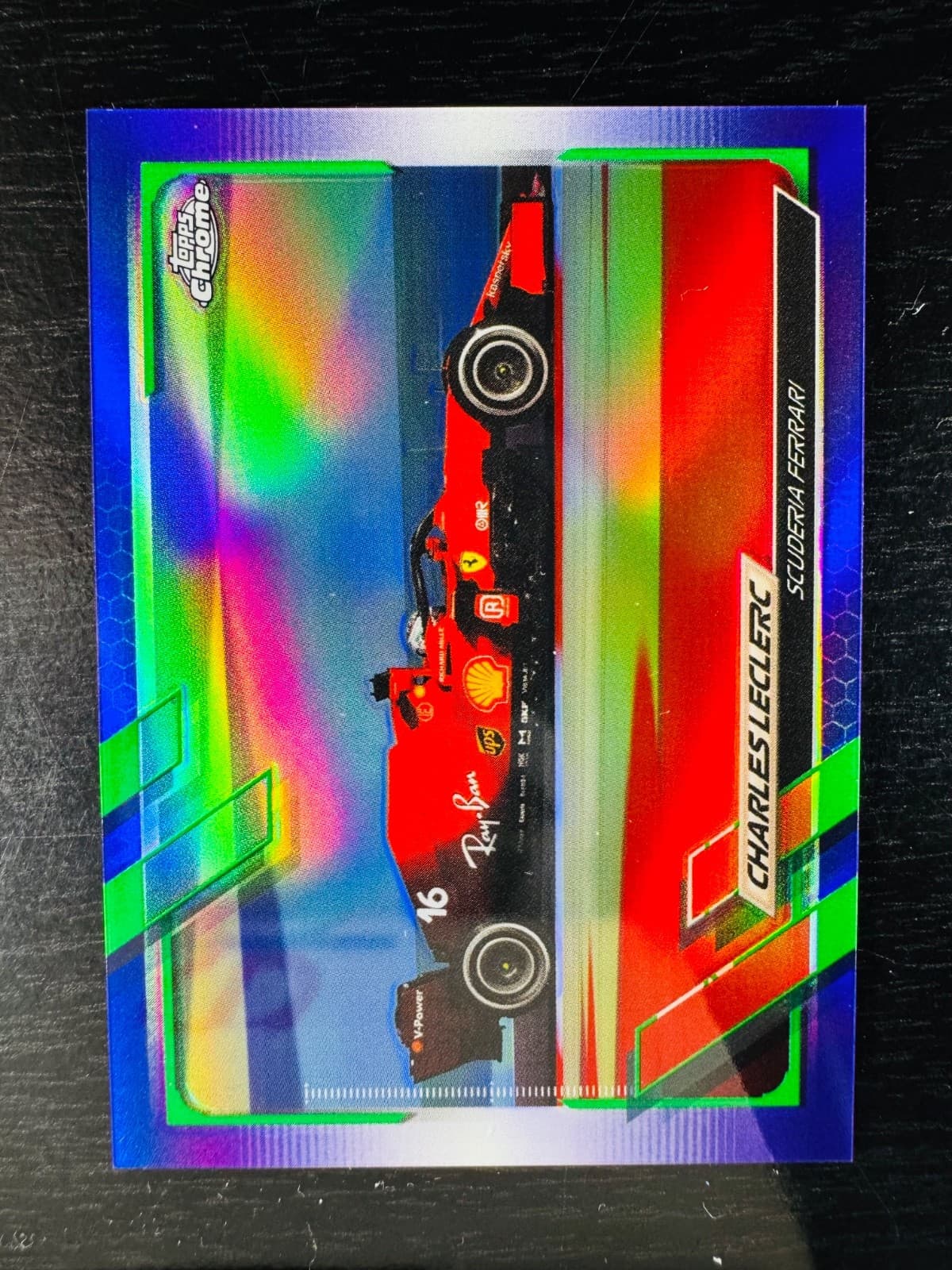 Charles Leclerc Purple 2021 Topps Chrome 2021 Topps Chrome purple-refractor example 1