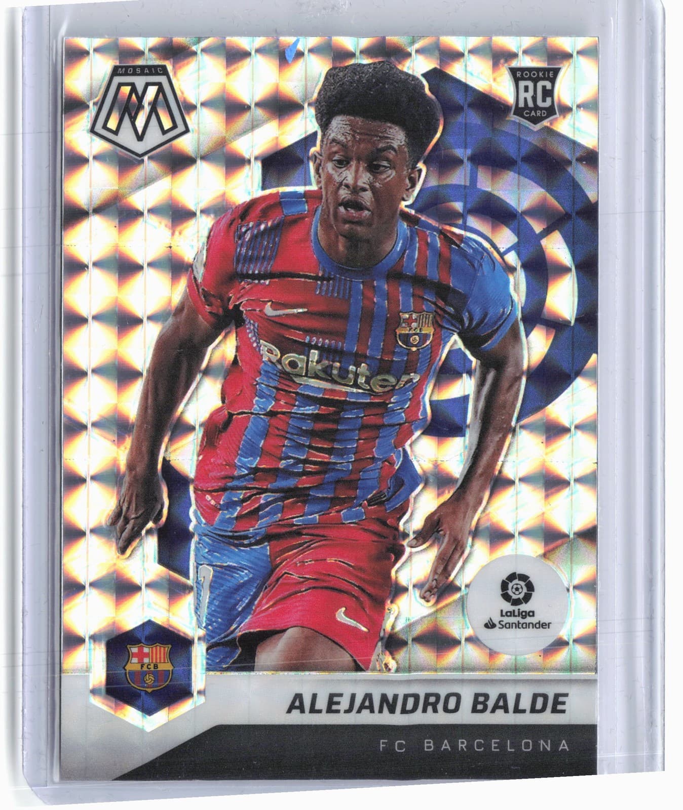 La Liga Alejandro 2021 Panini Mosaic 2021 Panini Mosaic blue example 2