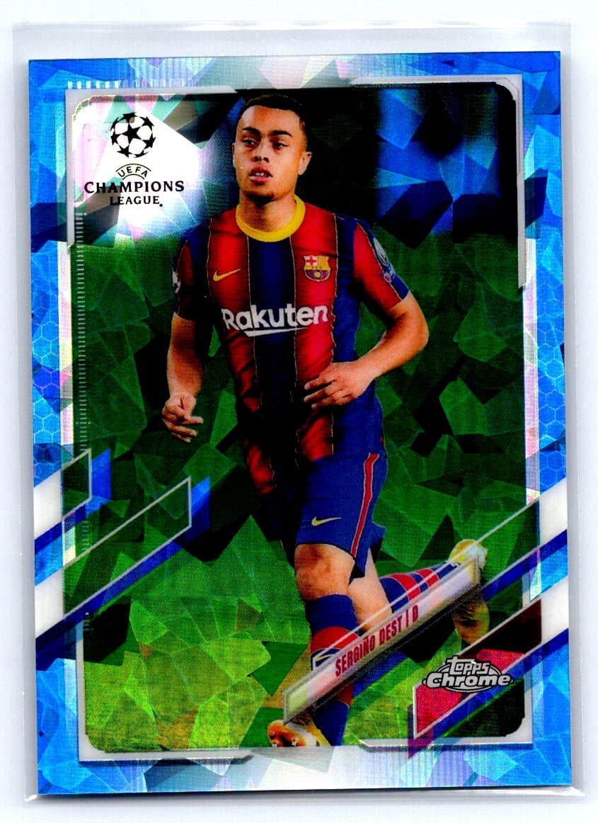 Sergino Dest Barcelona 2020 Topps Chrome 2020 Topps Chrome refractor